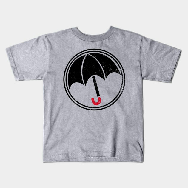 Umbrella Academy Logo Distressed Kids T-Shirt by Bevatron